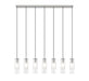 Linear Chandelier Z-Lite 824P-7L-BN Brushed Nickel Alton 7 Light Linear Chandelier Z-Lite