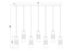 Linear Chandelier Z-Lite 824P-7L-BN Brushed Nickel Alton 7 Light Linear Chandelier Z-Lite