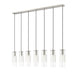Linear Chandelier Z-Lite 824P-7L-BN Brushed Nickel Alton 7 Light Linear Chandelier Z-Lite