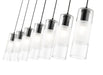 Linear Chandelier Z-Lite 824P-7L-MB Matte Black Alton 7 Light Linear Chandelier Z-Lite