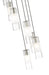 Chandelier Z-Lite 824P-7R-BN Brushed Nickel Alton 7 Light Chandelier Z-Lite