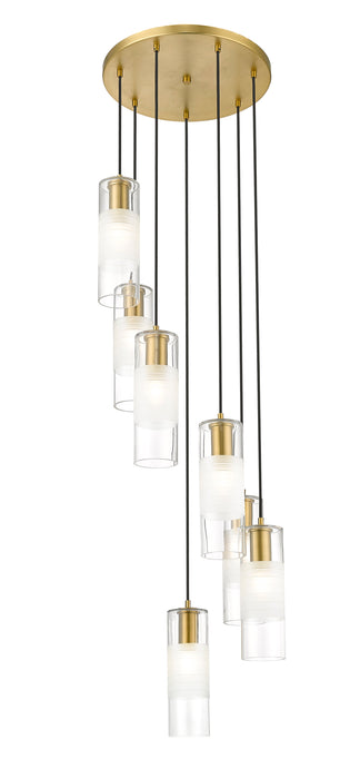 Chandelier Z-Lite 824P-7R-MGLD Modern Gold Alton 7 Light Chandelier Z-Lite