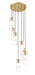 Chandelier Z-Lite 824P-7R-MGLD Modern Gold Alton 7 Light Chandelier Z-Lite