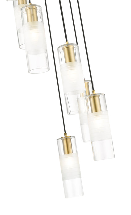 Chandelier Z-Lite 824P-7R-MGLD Modern Gold Alton 7 Light Chandelier Z-Lite