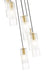 Chandelier Z-Lite 824P-7R-MGLD Modern Gold Alton 7 Light Chandelier Z-Lite