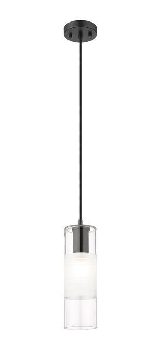 Pendant Z-Lite 824P-MB Matte Black Alton 1 Light Pendant Z-Lite