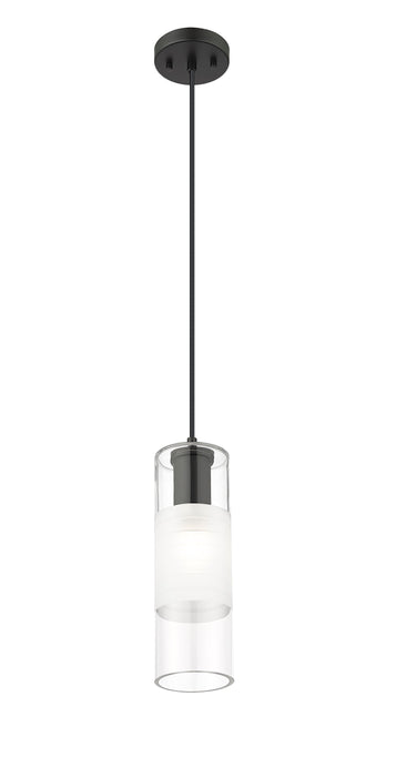 Pendant Z-Lite 824P-MB Matte Black Alton 1 Light Pendant Z-Lite