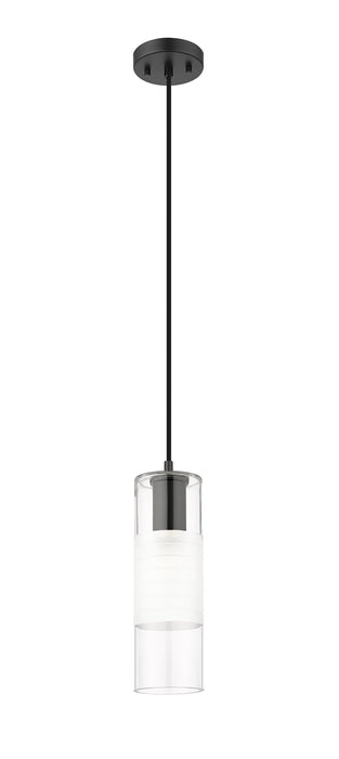 Pendant Z-Lite 824P-MB Matte Black Alton 1 Light Pendant Z-Lite