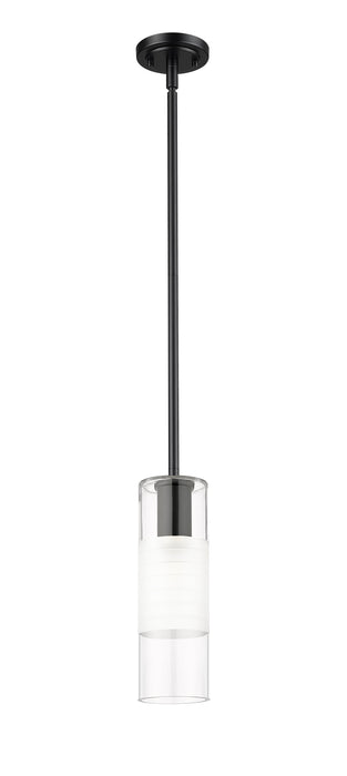 Pendant Z-Lite 824P-ROD-MB Matte Black Alton 1 Light Pendant Z-Lite