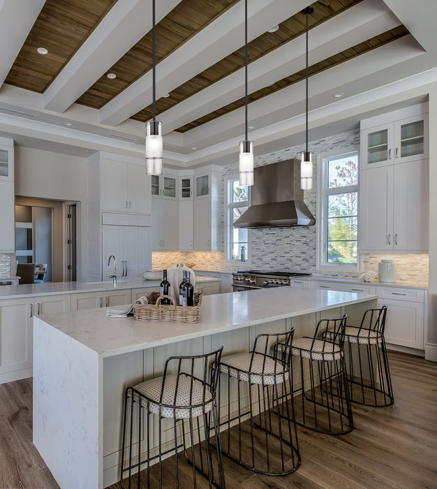 Pendant Z-Lite 824P-ROD-MB Matte Black Alton 1 Light Pendant Z-Lite