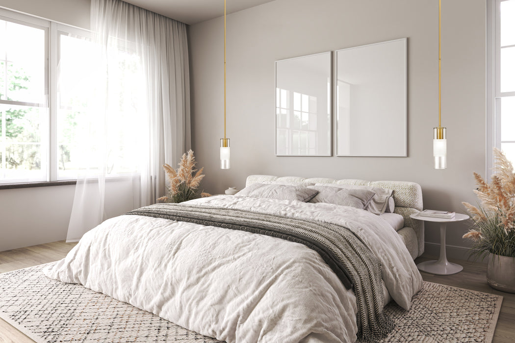 Pendant Z-Lite 824P-ROD-MGLD Modern Gold Alton 1 Light Pendant Z-Lite