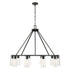 Chandelier Z-Lite 826-10MB Matte Black Titus 10 Light Chandelier Z-Lite