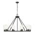 Chandelier Z-Lite 826-10MB Matte Black Titus 10 Light Chandelier Z-Lite