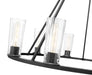 Chandelier Z-Lite 826-10MB Matte Black Titus 10 Light Chandelier Z-Lite