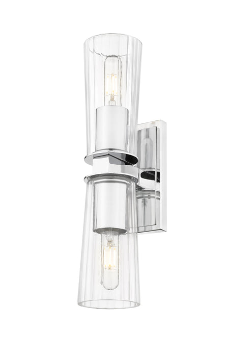 Wall Sconce Z-Lite 826-2S-CH Chrome Titus 2 Light Wall Sconce Z-Lite