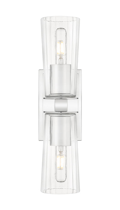 Wall Sconce Z-Lite 826-2S-CH Chrome Titus 2 Light Wall Sconce Z-Lite