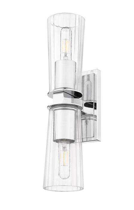 Wall Sconce Z-Lite 826-2S-CH Chrome Titus 2 Light Wall Sconce Z-Lite