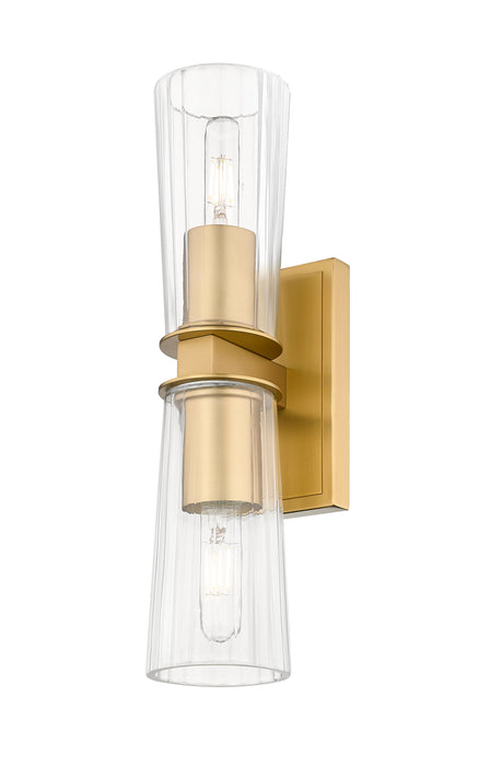 Wall Sconce Z-Lite 826-2S-MGLD Modern Gold Titus 2 Light Wall Sconce Z-Lite