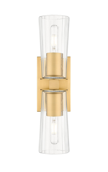 Wall Sconce Z-Lite 826-2S-MGLD Modern Gold Titus 2 Light Wall Sconce Z-Lite