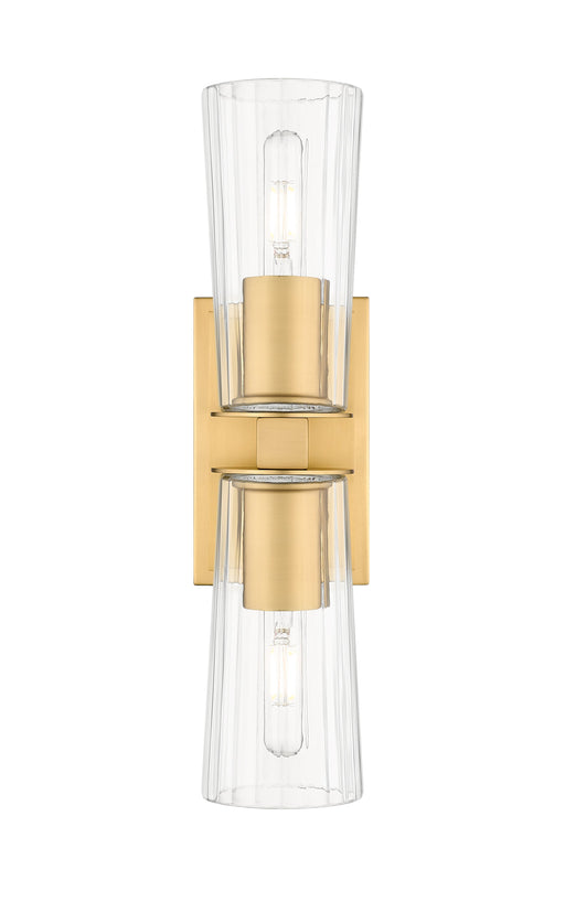 Wall Sconce Z-Lite 826-2S-MGLD Modern Gold Titus 2 Light Wall Sconce Z-Lite