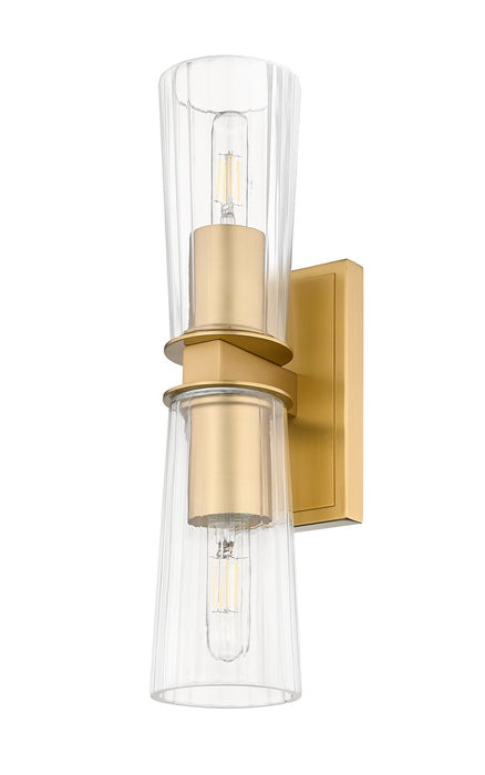 Wall Sconce Z-Lite 826-2S-MGLD Modern Gold Titus 2 Light Wall Sconce Z-Lite