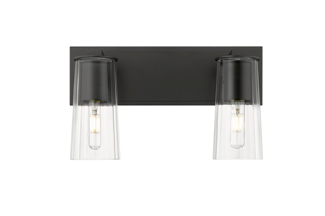 Vanity Z-Lite 826-2V-MB Matte Black Titus 2 Light Vanity Z-Lite
