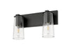 Vanity Z-Lite 826-2V-MB Matte Black Titus 2 Light Vanity Z-Lite