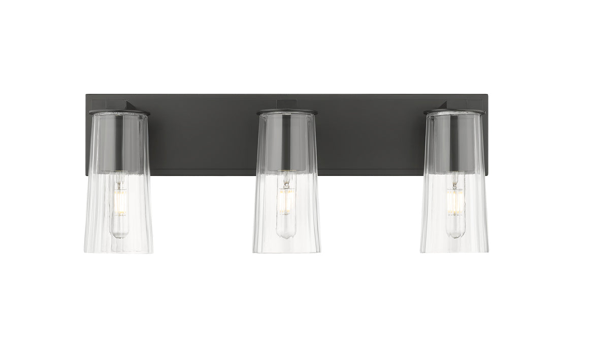 Vanity Z-Lite 826-3V-MB Matte Black Titus 3 Light Vanity Z-Lite
