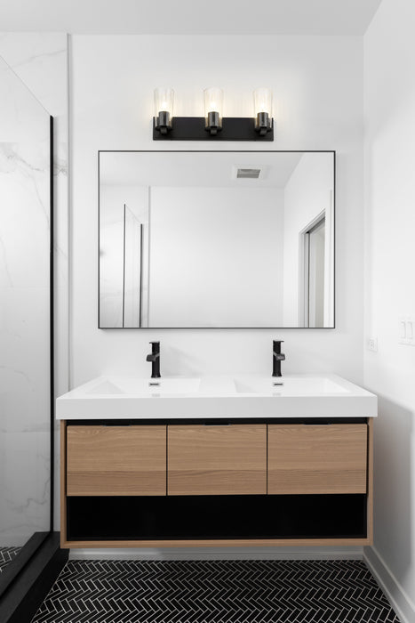 Vanity Z-Lite 826-3V-MB Matte Black Titus 3 Light Vanity Z-Lite