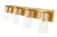 Vanity Z-Lite 826-4V-MGLD Modern Gold Titus 4 Light Vanity Z-Lite