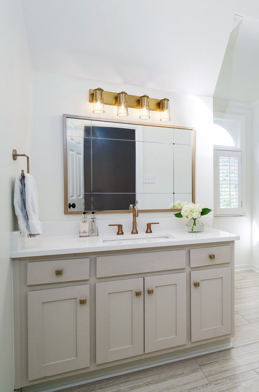 Vanity Z-Lite 826-4V-MGLD Modern Gold Titus 4 Light Vanity Z-Lite