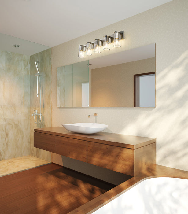 Vanity Z-Lite 826-5V-BN Brushed Nickel Titus 5 Light Vanity Z-Lite