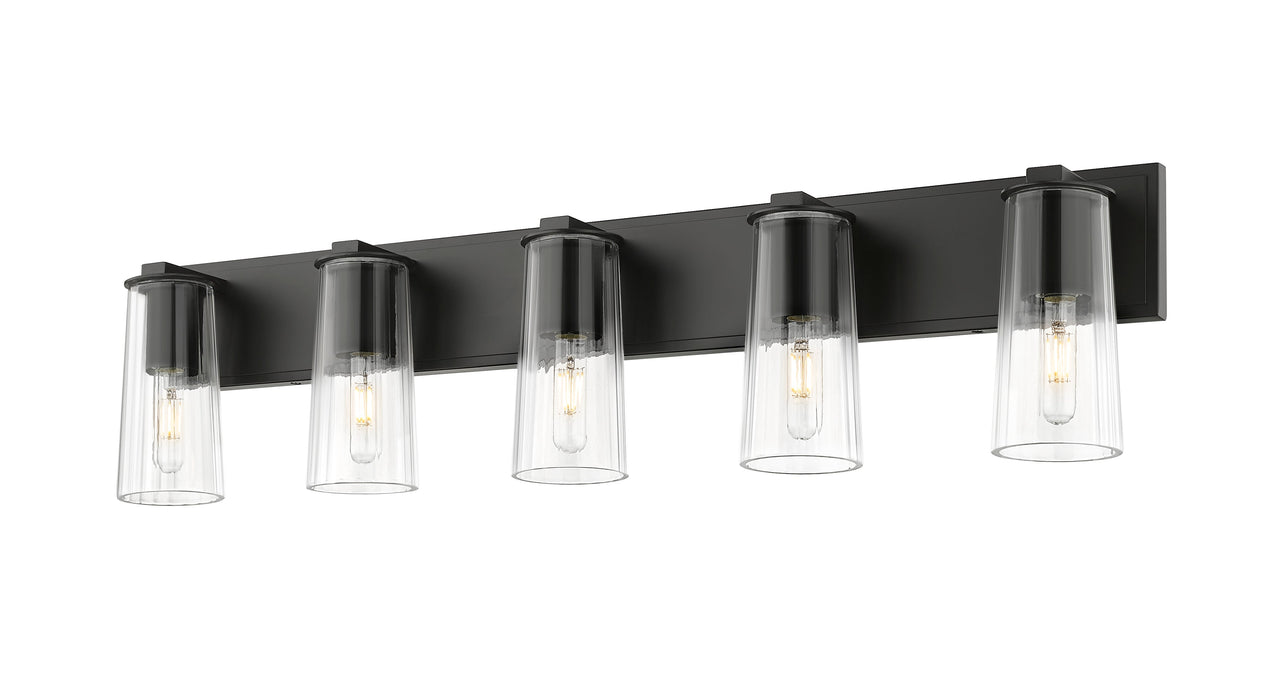 Vanity Z-Lite 826-5V-MB Matte Black Titus 5 Light Vanity Z-Lite