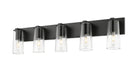 Vanity Z-Lite 826-5V-MB Matte Black Titus 5 Light Vanity Z-Lite
