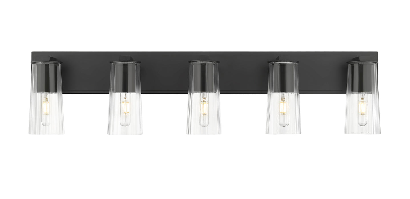 Vanity Z-Lite 826-5V-MB Matte Black Titus 5 Light Vanity Z-Lite