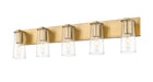 Vanity Z-Lite 826-5V-MGLD Modern Gold Titus 5 Light Vanity Z-Lite