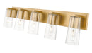 Vanity Z-Lite 826-5V-MGLD Modern Gold Titus 5 Light Vanity Z-Lite