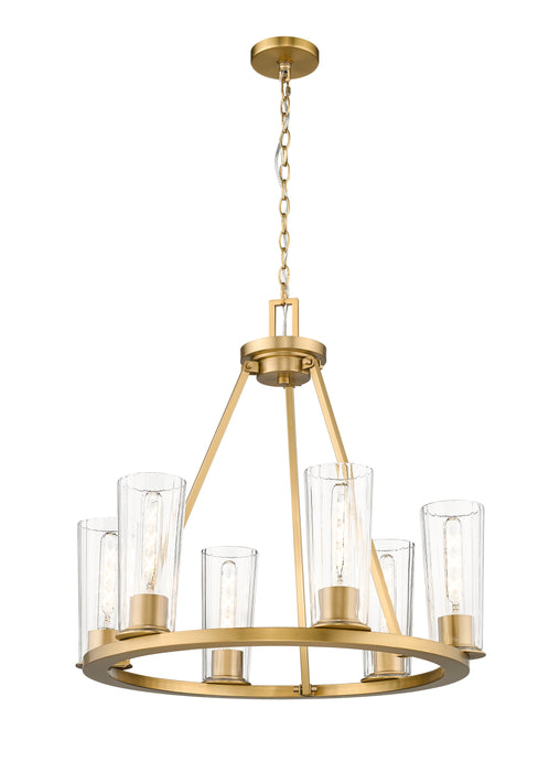 Chandelier Z-Lite 826-6MGLD Modern Gold Titus 6 Light Chandelier Z-Lite