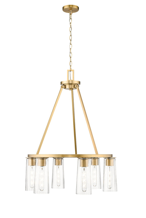 Chandelier Z-Lite 826-6MGLD Modern Gold Titus 6 Light Chandelier Z-Lite