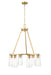 Chandelier Z-Lite 826-6MGLD Modern Gold Titus 6 Light Chandelier Z-Lite