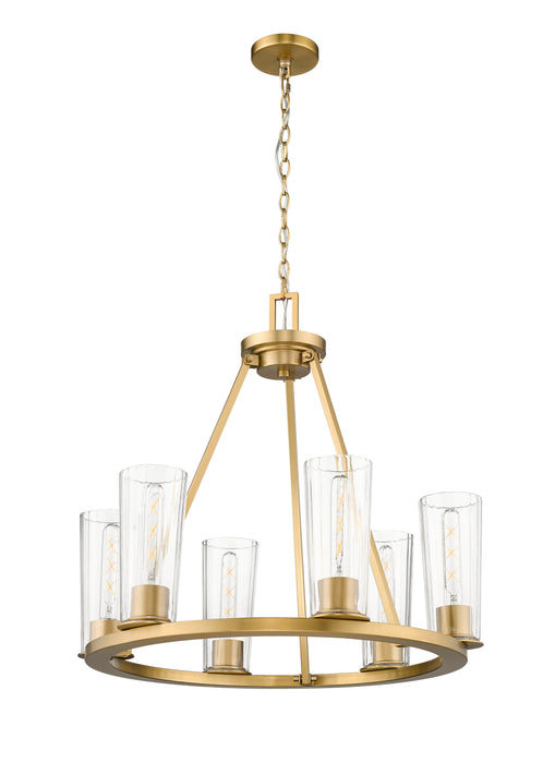 Chandelier Z-Lite 826-6MGLD Modern Gold Titus 6 Light Chandelier Z-Lite