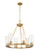 Chandelier Z-Lite 826-6MGLD Modern Gold Titus 6 Light Chandelier Z-Lite
