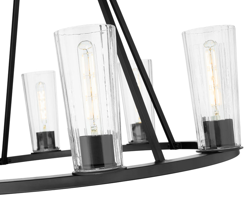 Chandelier Z-Lite 826-8MB Matte Black Titus 8 Light Chandelier Z-Lite