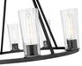 Chandelier Z-Lite 826-8MB Matte Black Titus 8 Light Chandelier Z-Lite