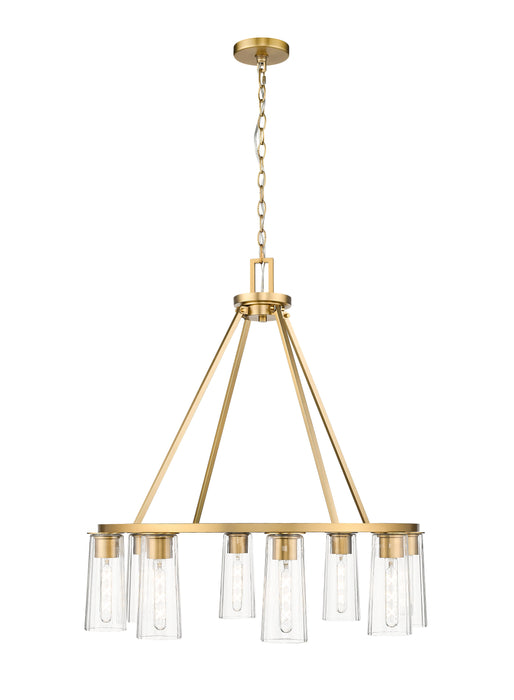 Chandelier Z-Lite 826-8MGLD Modern Gold Titus 8 Light Chandelier Z-Lite