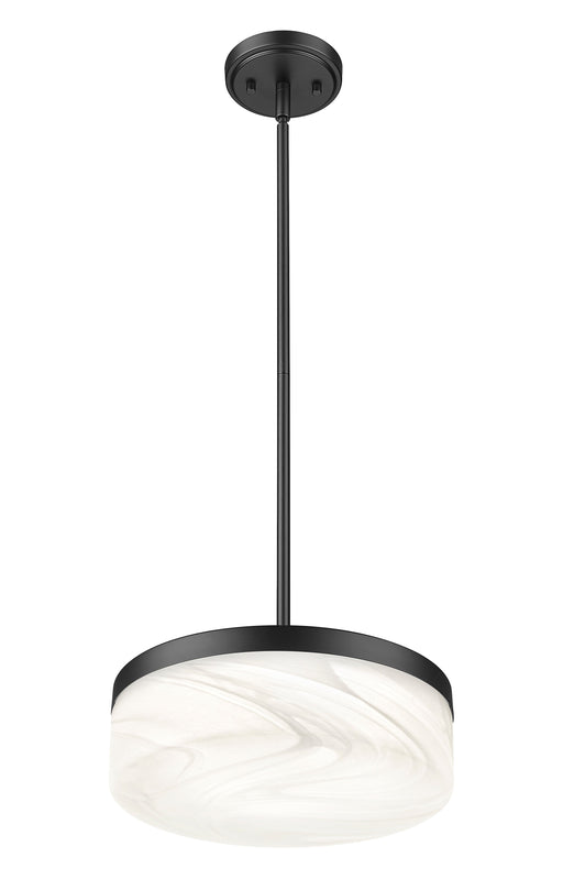 Pendant Z-Lite 827P13-MB-LED Matte Black Renaud 1 Light Pendant Z-Lite