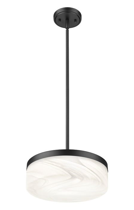 Pendant Z-Lite 827P13-MB-LED Matte Black Renaud 1 Light Pendant Z-Lite