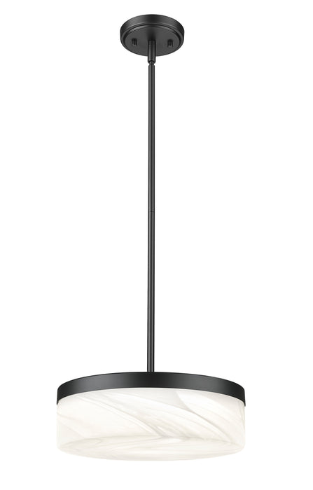 Pendant Z-Lite 827P13-MB-LED Matte Black Renaud 1 Light Pendant Z-Lite