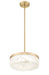 Pendant Z-Lite 827P13-MGLD-LED Modern Gold Renaud 1 Light Pendant Z-Lite