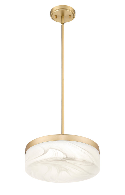 Pendant Z-Lite 827P13-MGLD-LED Modern Gold Renaud 1 Light Pendant Z-Lite